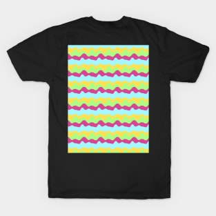 Colorful Liquid Retro Repeated Pattern T-Shirt